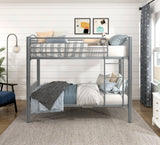 Beckett Gray Twin/Twin Bunk Bed - Ornate Home