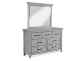 Beckett Rustic Gray Dresser Mirror - Ornate Home