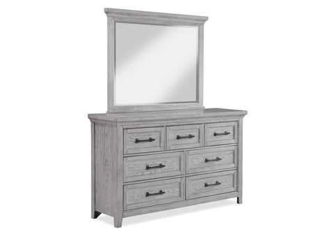 Beckett Rustic Gray Dresser Mirror - Ornate Home