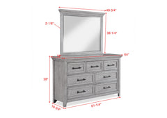 Beckett Rustic Gray Footboard Bench Panel Bedroom Set - Ornate Home