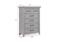 Beckett Rustic Gray Footboard Bench Panel Bedroom Set - Ornate Home