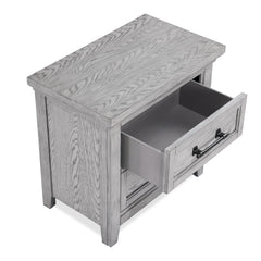 Beckett Rustic Gray Footboard Bench Panel Bedroom Set - Ornate Home