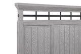 Beckett Rustic Gray King Footboard Bench Panel Bed - Ornate Home