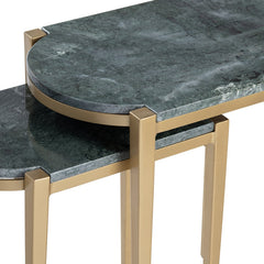 Beckham Green/Gold 2-Piece Nested Accent Tables - Ornate Home