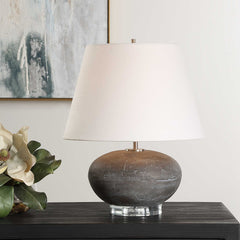 Beckley Black/Gray Stone Table Lamp - Ornate Home