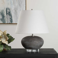 Beckley Black/Gray Stone Table Lamp - Ornate Home