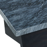 Beckley Dark Marble/Dark Espresso Coffee Table - Ornate Home