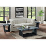 Beckley Dark Marble/Dark Espresso Coffee Table - Ornate Home