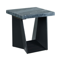 Beckley Dark Marble/Dark Espresso End Table - Ornate Home