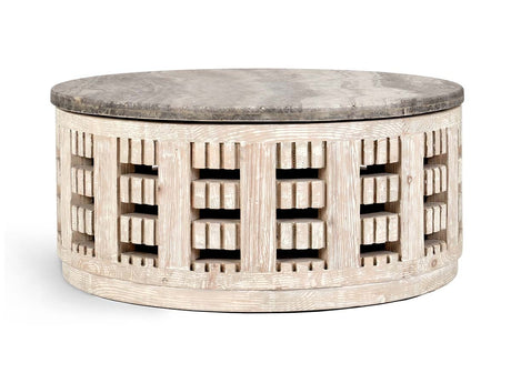 Becky Vintage Cream Coffee Table - Ornate Home