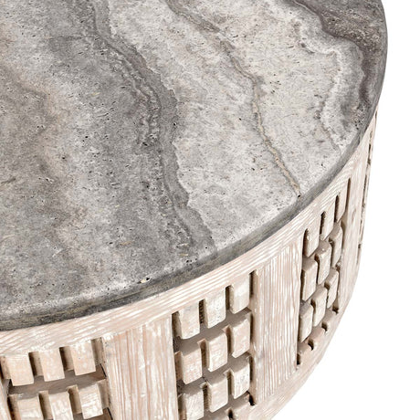 Becky Vintage Cream Coffee Table - Ornate Home