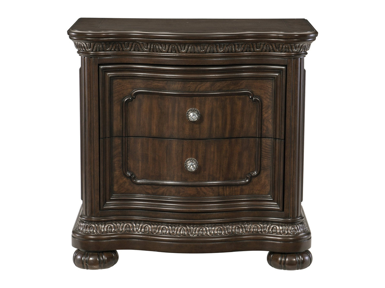 Beddington Dark Cherry Nightstand - Ornate Home