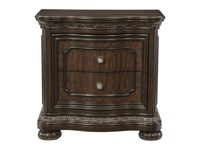 Beddington Dark Cherry Nightstand - Ornate Home