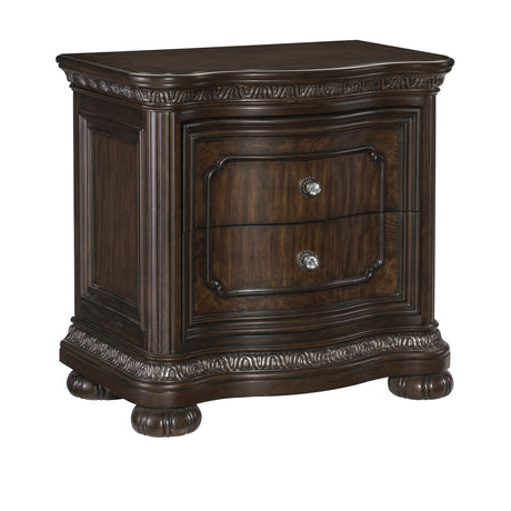 Beddington Dark Cherry Nightstand - Ornate Home