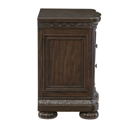 Beddington Dark Cherry Nightstand - Ornate Home