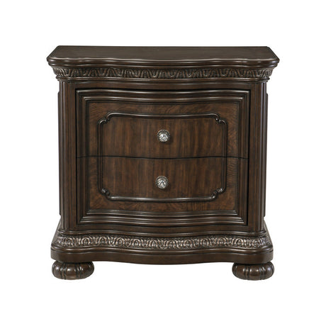 Beddington Dark Cherry Nightstand - Ornate Home