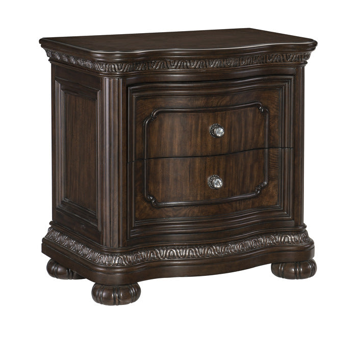 Beddington Dark Cherry Nightstand - Ornate Home