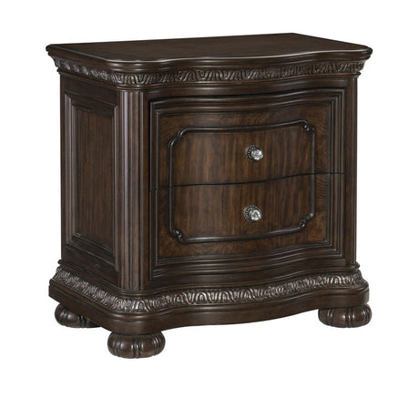 Beddington Dark Cherry Nightstand - Ornate Home