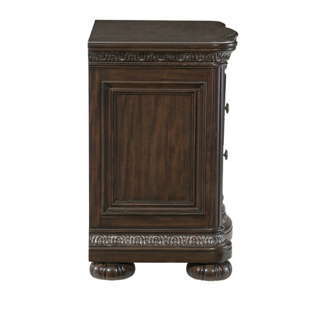 Beddington Dark Cherry Nightstand - Ornate Home