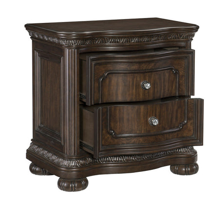 Beddington Dark Cherry Nightstand - Ornate Home