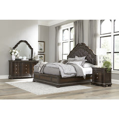 Beddington Dark Cherry Nightstand - Ornate Home