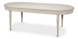 Bedford White French Antique Reproduction Dining Table - Ornate Home