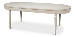 Bedford White French Antique Reproduction Dining Table - Ornate Home