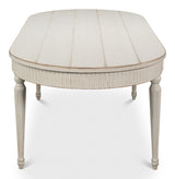 Bedford White French Antique Reproduction Dining Table - Ornate Home