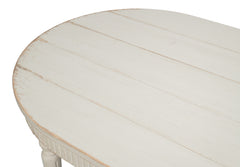 Bedford White French Antique Reproduction Dining Table - Ornate Home