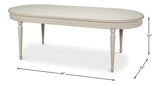 Bedford White French Antique Reproduction Dining Table - Ornate Home