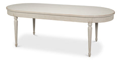 Bedford White French Antique Reproduction Dining Table - Ornate Home