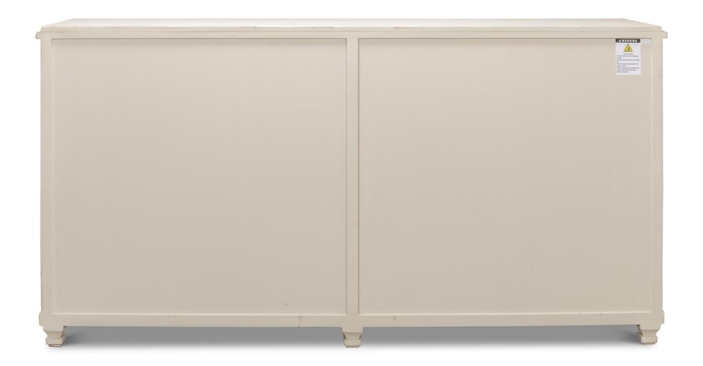 Beecher White Sideboard With 4 Doors - Ornate Home