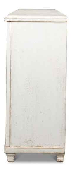Beecher White Sideboard With 4 Doors - Ornate Home