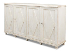 Beecher White Sideboard With 4 Doors - Ornate Home