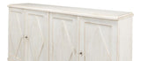 Beecher White Sideboard With 4 Doors - Ornate Home