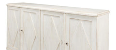Beecher White Sideboard With 4 Doors - Ornate Home