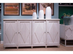 Beecher White Sideboard With 4 Doors - Ornate Home
