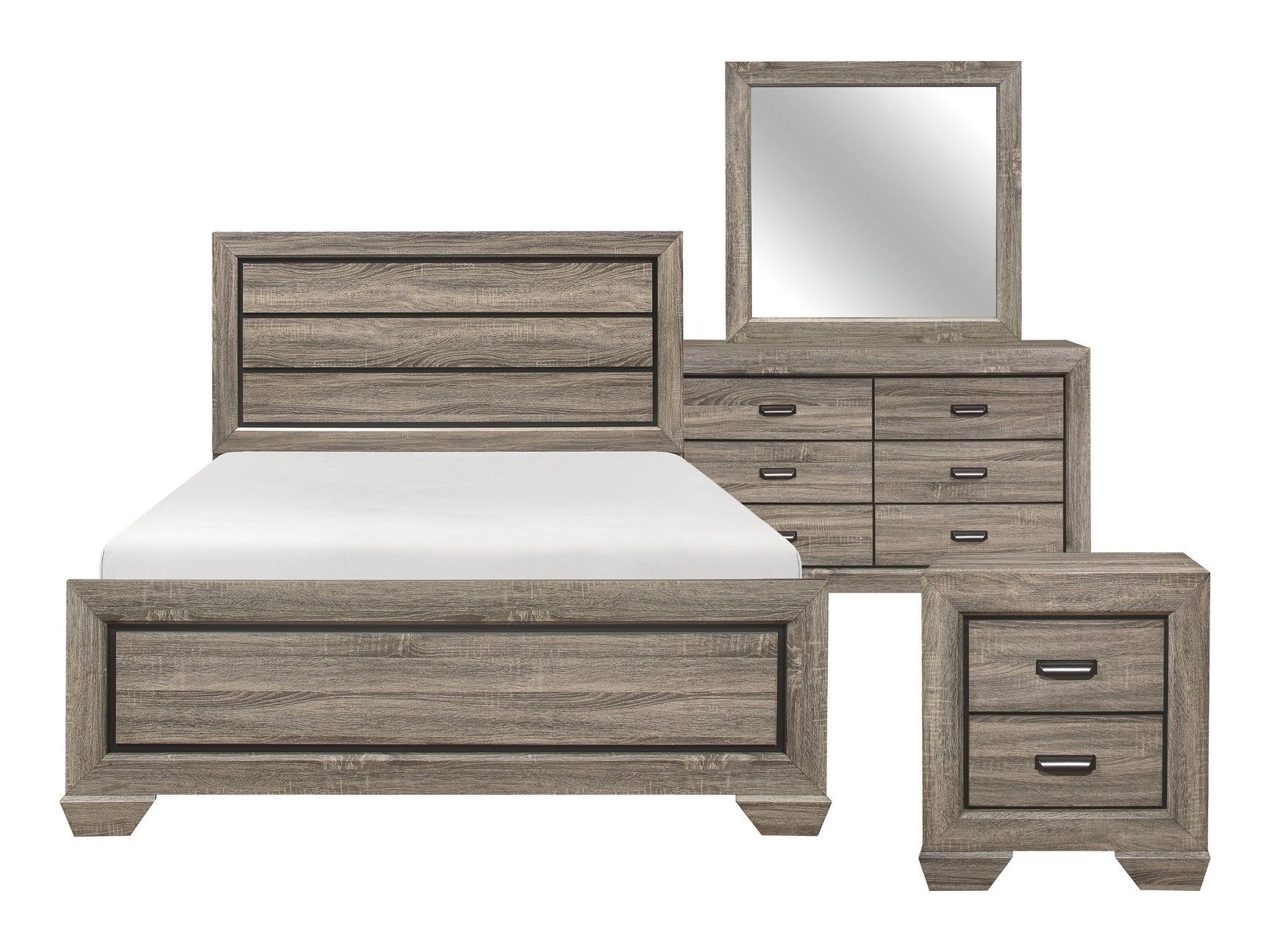 Beechnut Natural 4-piece Queen Bedroom Set - Ornate Home