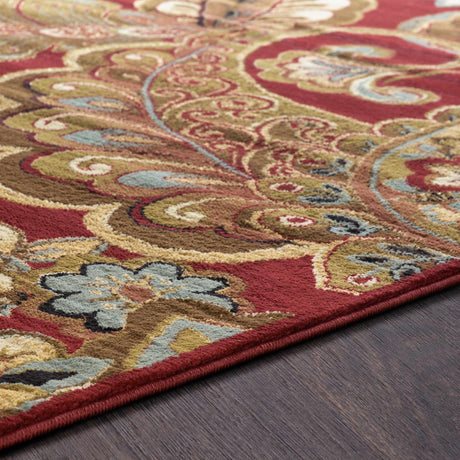 Beedeville Red Floral Rug - Ornate Home