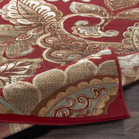 Beedeville Red Floral Rug - Ornate Home