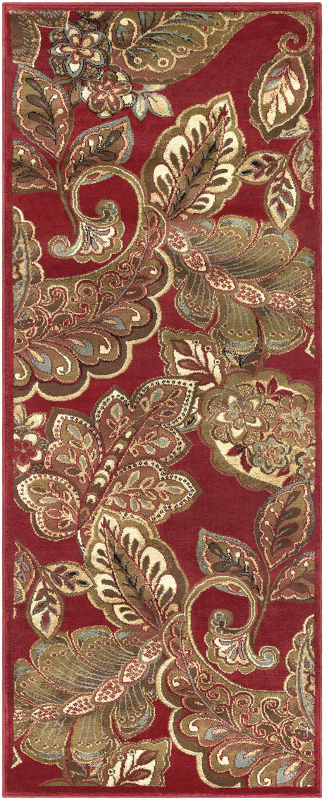 Beedeville Red Floral Rug - Ornate Home
