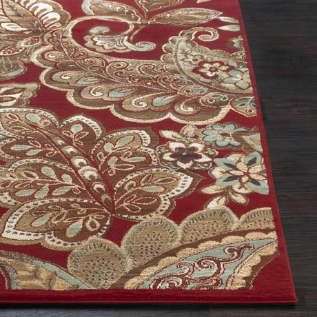 Beedeville Red Floral Rug - Ornate Home