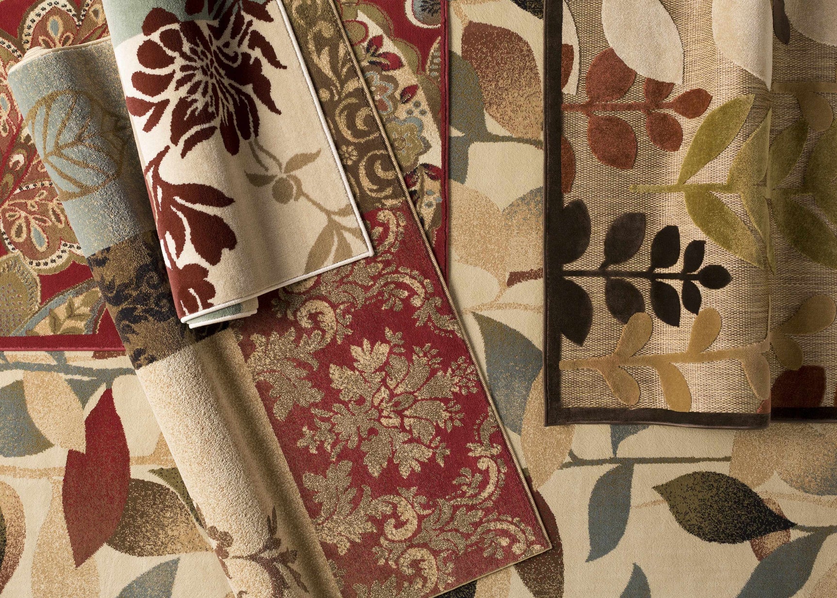 Beedeville Red Floral Rug - Ornate Home