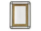Beelman Black/Brown Accent Mirror - Ornate Home