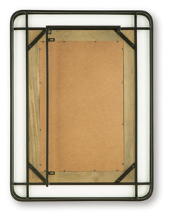 Beelman Black/Brown Accent Mirror - Ornate Home