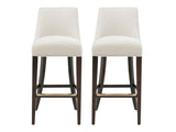 Beever Barstool in Cream (set of 2) - Ornate Home