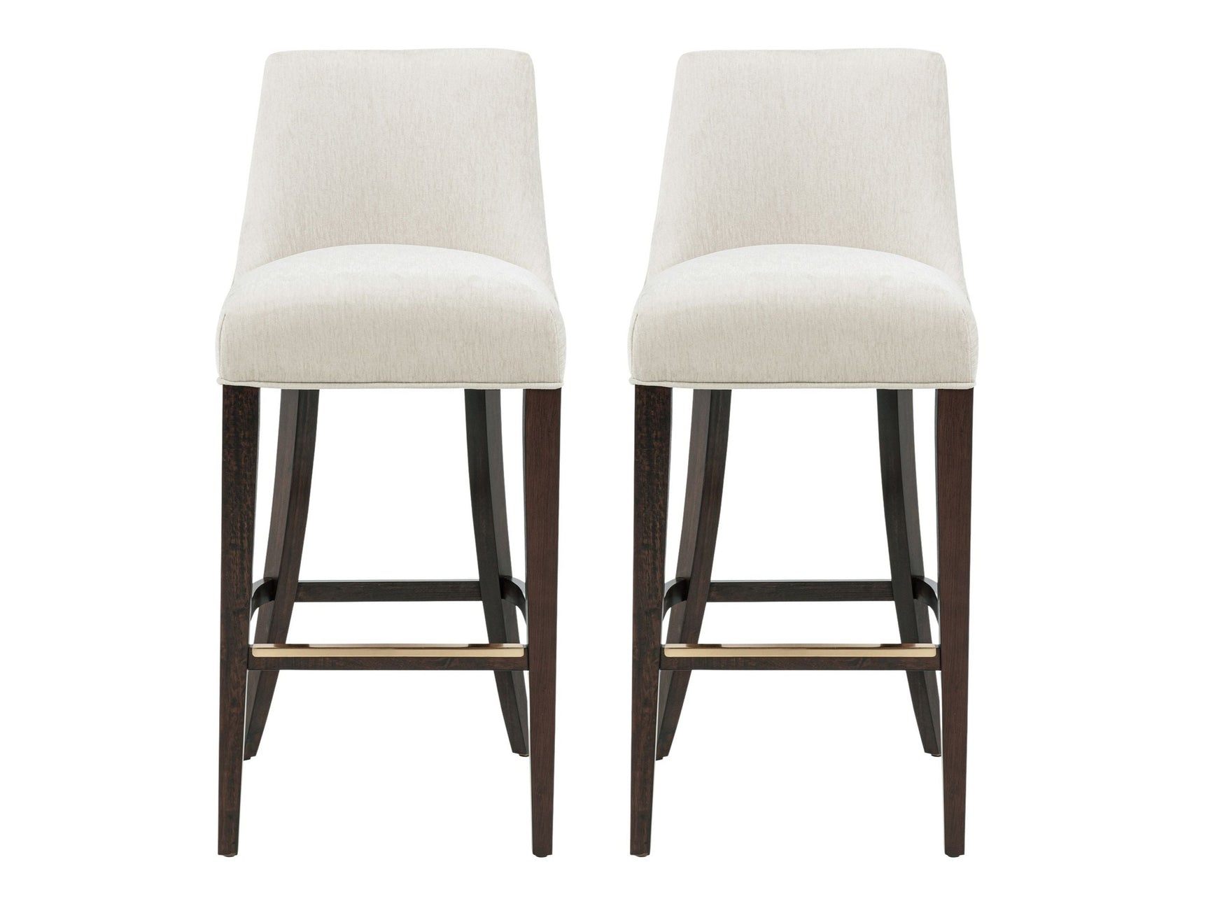 Beever Barstool in Cream (set of 2) - Ornate Home