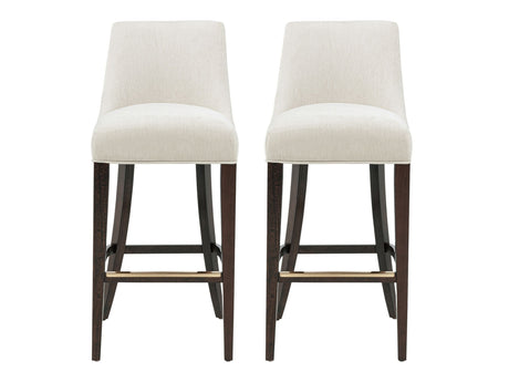 Beever Barstool in Cream (set of 2) - Ornate Home