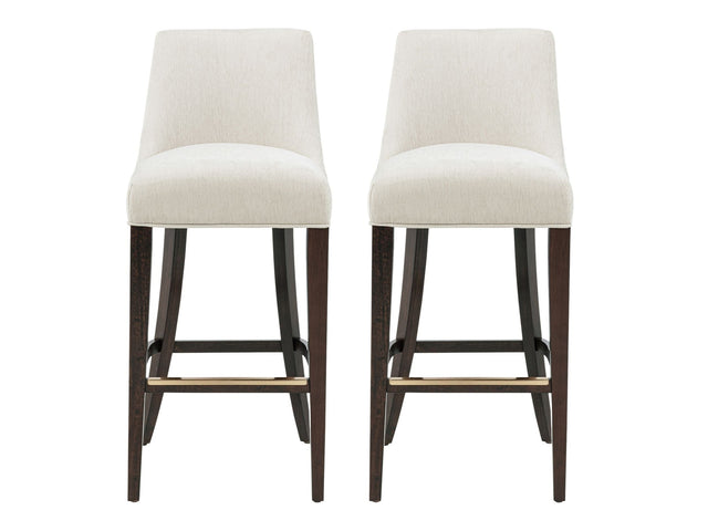Beever Barstool in Cream (set of 2) - Ornate Home