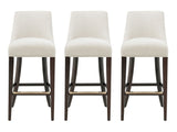 Beever Barstool in Cream (set of 3) - Ornate Home